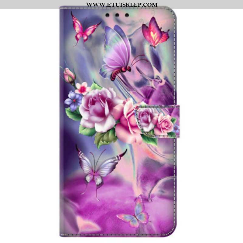 Etui Folio do iPhone 15 Pro Ładne Kwiaty